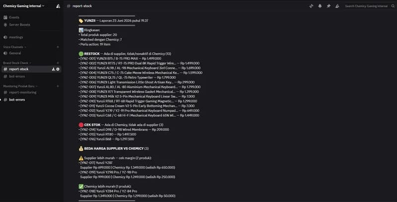 Supplier Check Bot screenshot